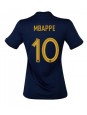 Frankreich Kylian Mbappe #10 Heimtrikot für Frauen WM 2022 Kurzarm